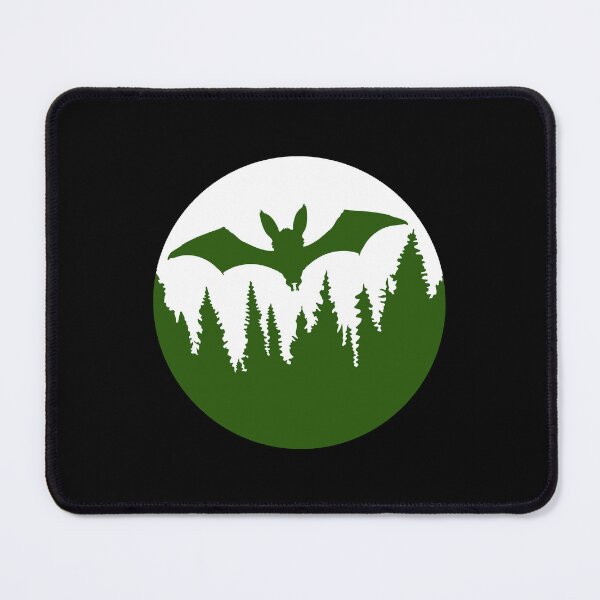 Item preview, Cool Bat Flying Silhouette Moon Forest Halloween Night designed and sold by shirt-o-mat.