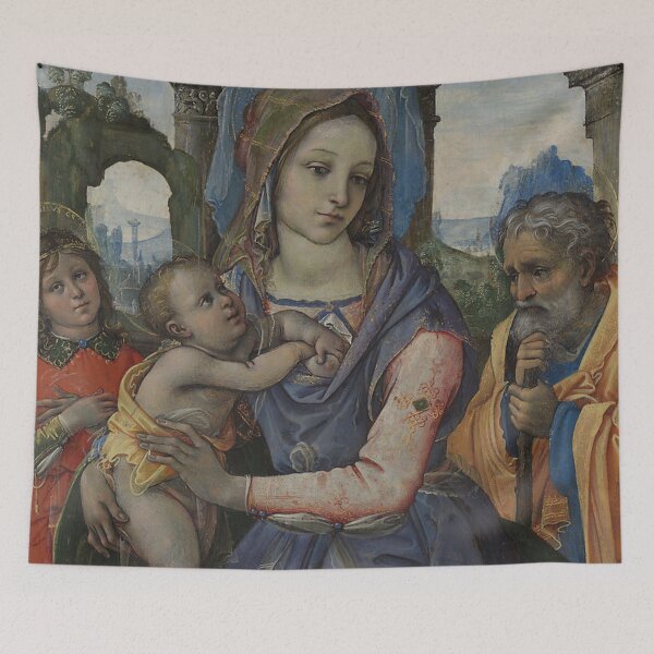 Item preview, Holy Family with an Angel designed and sold by AnimaliaStar.