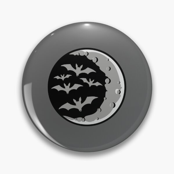 Item preview, Cool Bats Flying Silhouette Half Moon Halloween Night designed and sold by shirt-o-mat.
