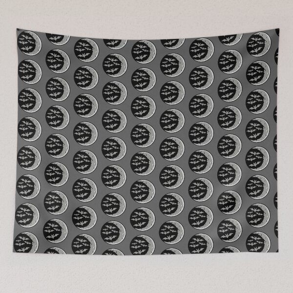 Item preview, Cool Bats Flying Silhouette Half Moon Halloween Night designed and sold by shirt-o-mat.