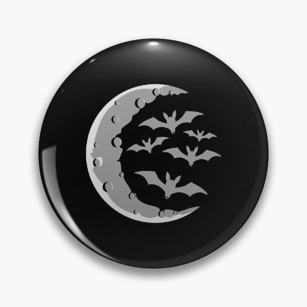 Item preview, Cool Bats Flying Silhouette Half Moon Halloween Night designed and sold by shirt-o-mat.