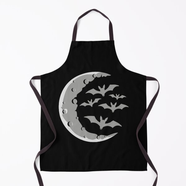 Item preview, Cool Bats Flying Silhouette Half Moon Halloween Night designed and sold by shirt-o-mat.