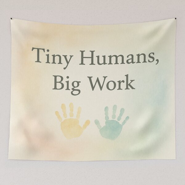 Item preview, Tiny Humans, Big Work — Montessori Empowerment Design designed and sold by MforMontessori.