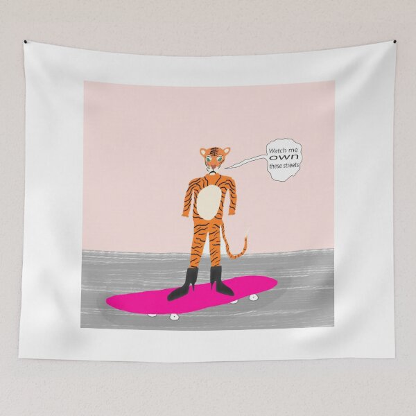 Item preview, Tigerwoman on Wheels – Watch Me Own These Streets designed and sold by Beautiful art store.