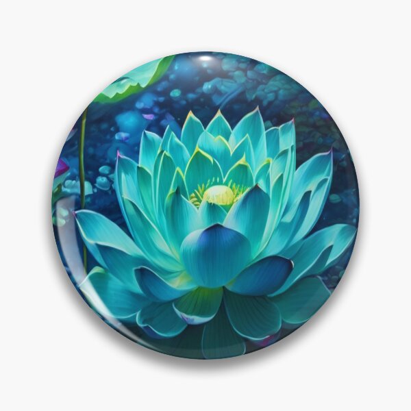 Item preview, Flores de loto bajo la luz de la Aurora Boreal designed and sold by ART-WORLD-VIMO.