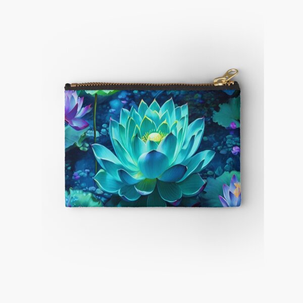 Item preview, Flores de loto bajo la luz de la Aurora Boreal designed and sold by ART-WORLD-VIMO.