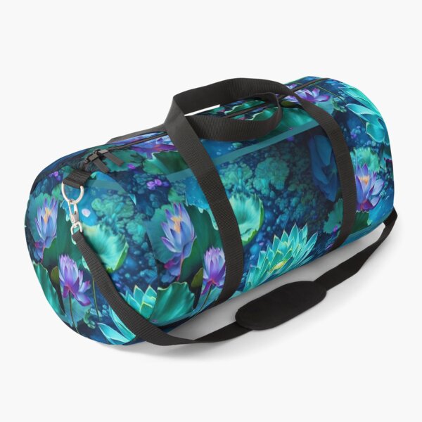 Item preview, Flores de loto bajo la luz de la Aurora Boreal designed and sold by ART-WORLD-VIMO.