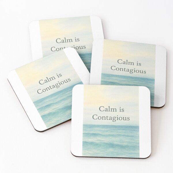Item preview, Calm Is Contagious — Ocean Watercolor Montessori Design designed and sold by MforMontessori.
