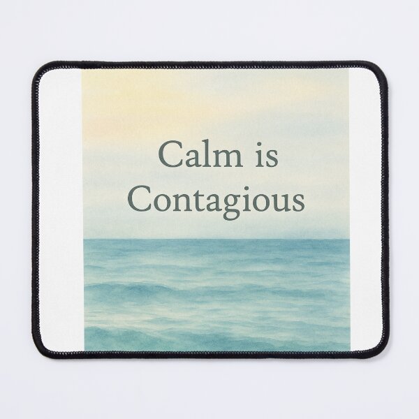 Item preview, Calm Is Contagious — Ocean Watercolor Montessori Design designed and sold by MforMontessori.