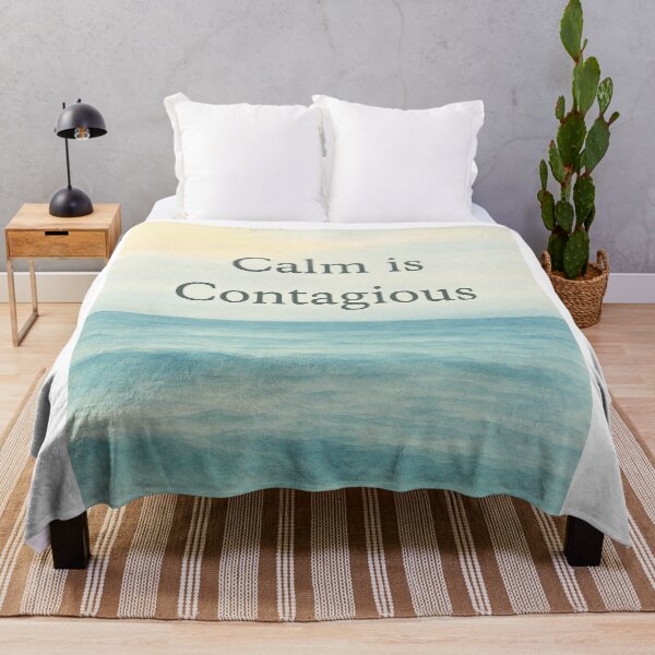 Item preview, Calm Is Contagious — Ocean Watercolor Montessori Design designed and sold by MforMontessori.