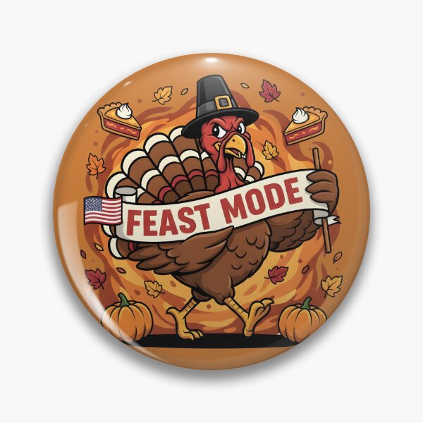 Item preview, Thanksgiving Feast Mode Turkey | Funny Thanksgiving Parade T-Shirt designed and sold by Uglyandcute.