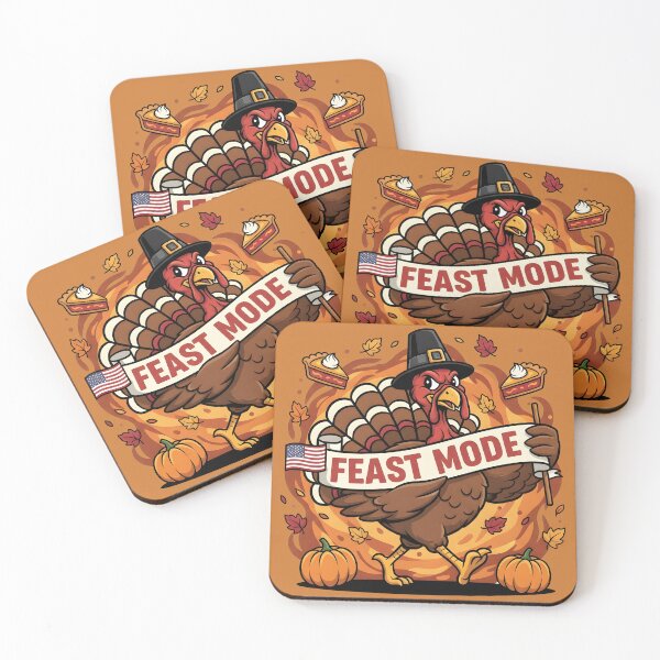 Item preview, Thanksgiving Feast Mode Turkey | Funny Thanksgiving Parade T-Shirt designed and sold by Uglyandcute.
