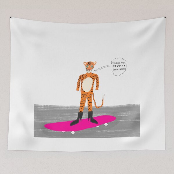 Item preview, Tigerwoman on Wheels – Watch Me Own These Streets designed and sold by Beautiful art store.