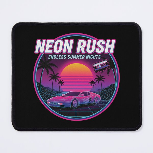 Item preview, “Neon Rush" Vibrant Retro Wave Aesthetic designed and sold by Gianzephyr.