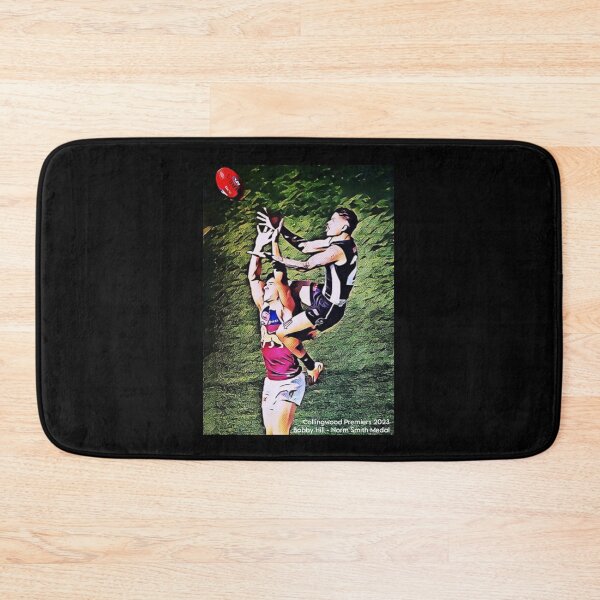Item preview, Collingwood Bobby Hill mark 2023 premiers designed and sold by Kangaroo Sun.