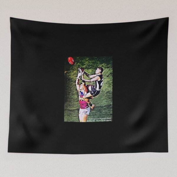 Item preview, Collingwood Bobby Hill mark 2023 premiers designed and sold by Kangaroo Sun.