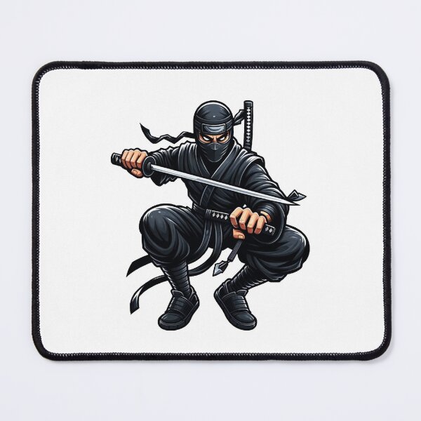 Item preview, Guerrero ninja sigiloso con katana: un diseño de samurái japonés genial designed and sold by Greemo03.