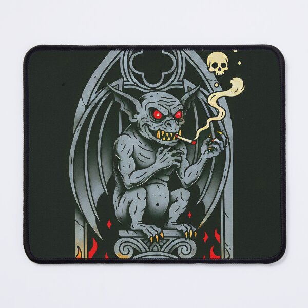 Item preview, Spooky Stone Cold Smoking Gargoyle designed and sold by CoffinsArt.