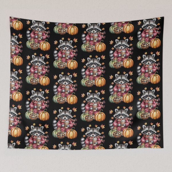 Item preview, Fall Raccoon & Coffee designed and sold by Roy & Tiffany.