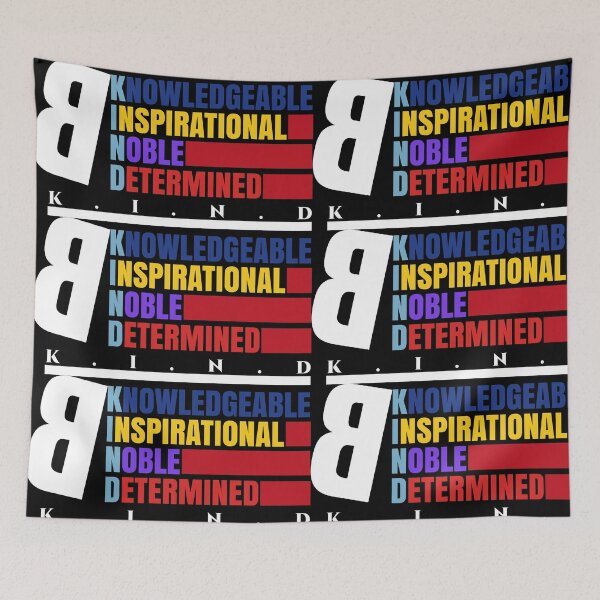 Item preview, Be Kind – Knowledgeable, Inspirational, Noble, Determined | Motivational Typography Tee designed and sold by JACODER.