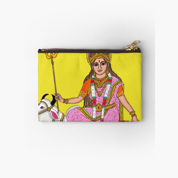 Item preview, Shailputri Devi Digital Artwork | First Form of Goddess Durga | Himalayan Divine Illustration designed and sold by Harshit_Digital_Arts.