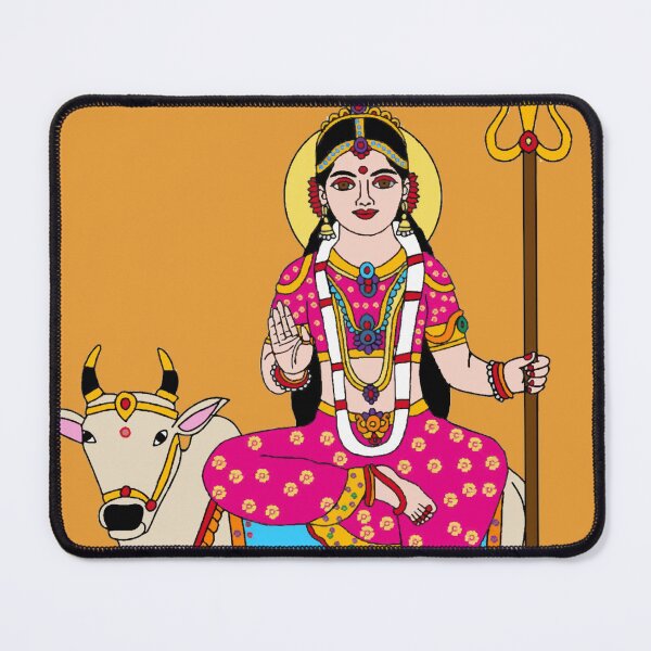 Item preview, Child Shailputri Digital Illustration | Bal Maa Shailputri Artwork | Hindu Goddess Wall Decor designed and sold by Harshit_Digital_Arts.