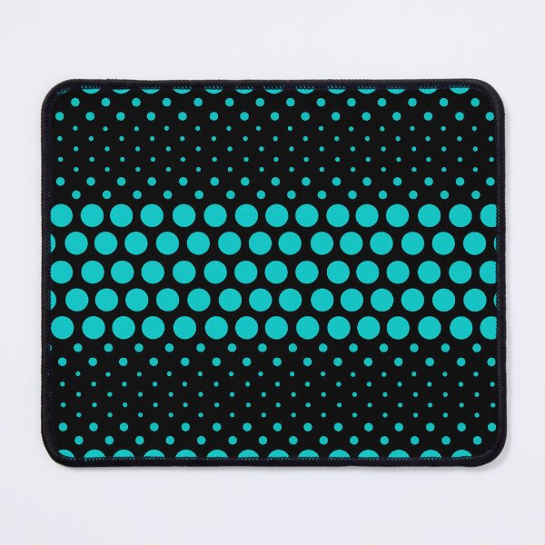 Item preview, Dotwave Dark Turquoise Polka Dots on Black designed and sold by POLKAIWERX.