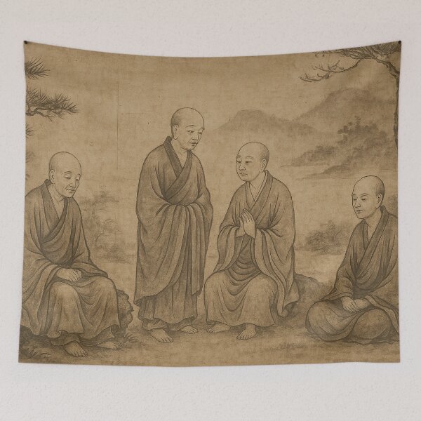 Item preview, Zen Monks designed and sold by Kipepeo2025.