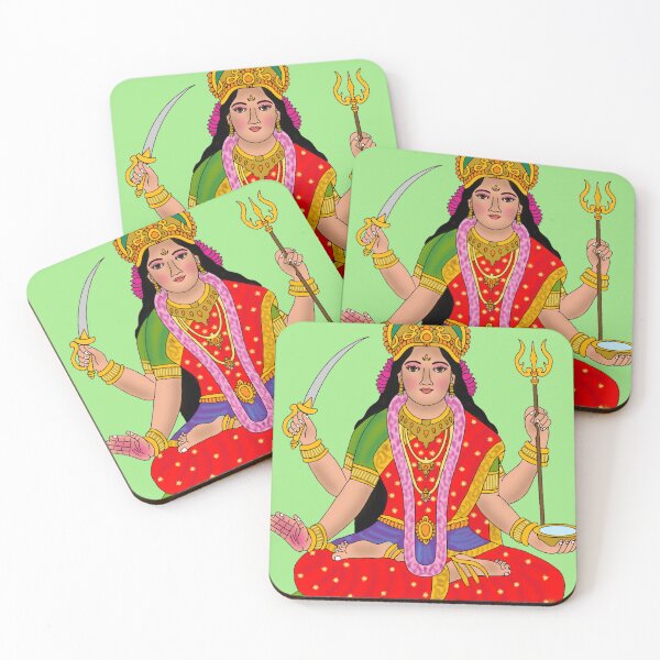 Item preview, Devi Santoshi Digital Painting | Hindu Goddess of Satisfaction and Happiness | Spiritual Wall Decor designed and sold by Harshit_Digital_Arts.