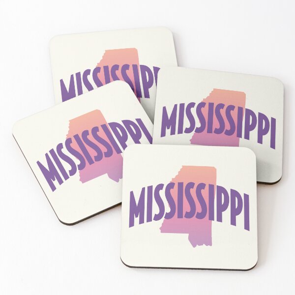 Item preview, Mississippi - Retro Style Curved Text with State Shape designed and sold by chosenhomes.