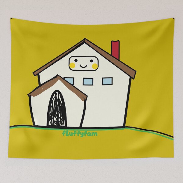 Item preview, House cute doodle designed and sold by fluffyfamcraft.