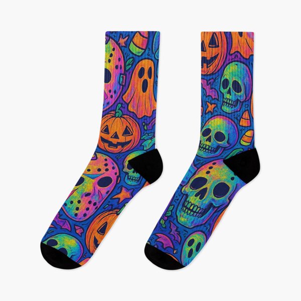 Item preview, Psychedelic Slasher Halloween Chaos – All-Over Print designed and sold by getpressedshirt.