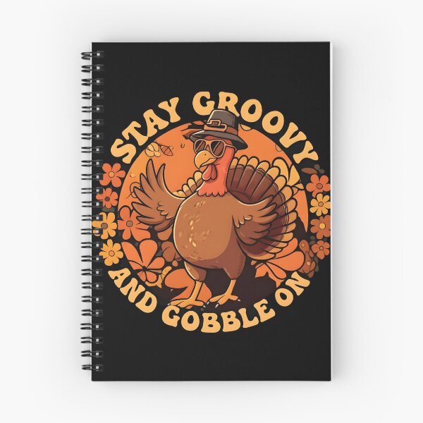 Item preview, Groovy Gobble On | Retro Thanksgiving Turkey T-Shirt designed and sold by Uglyandcute.