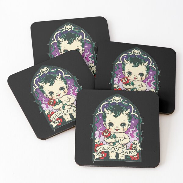 Item preview, Cute Demon Baby: Little Lord of Darkness designed and sold by CoffinsArt.
