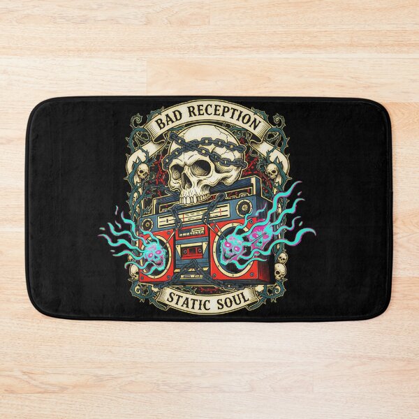 Item preview, Static Soul: Bad Reception Skull Boombox designed and sold by CoffinsArt.