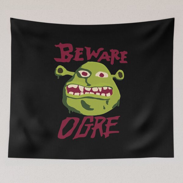 Item preview, Beware Ogre Shrek Sign Classic T-Shirt designed and sold by BRANDROBINSON.