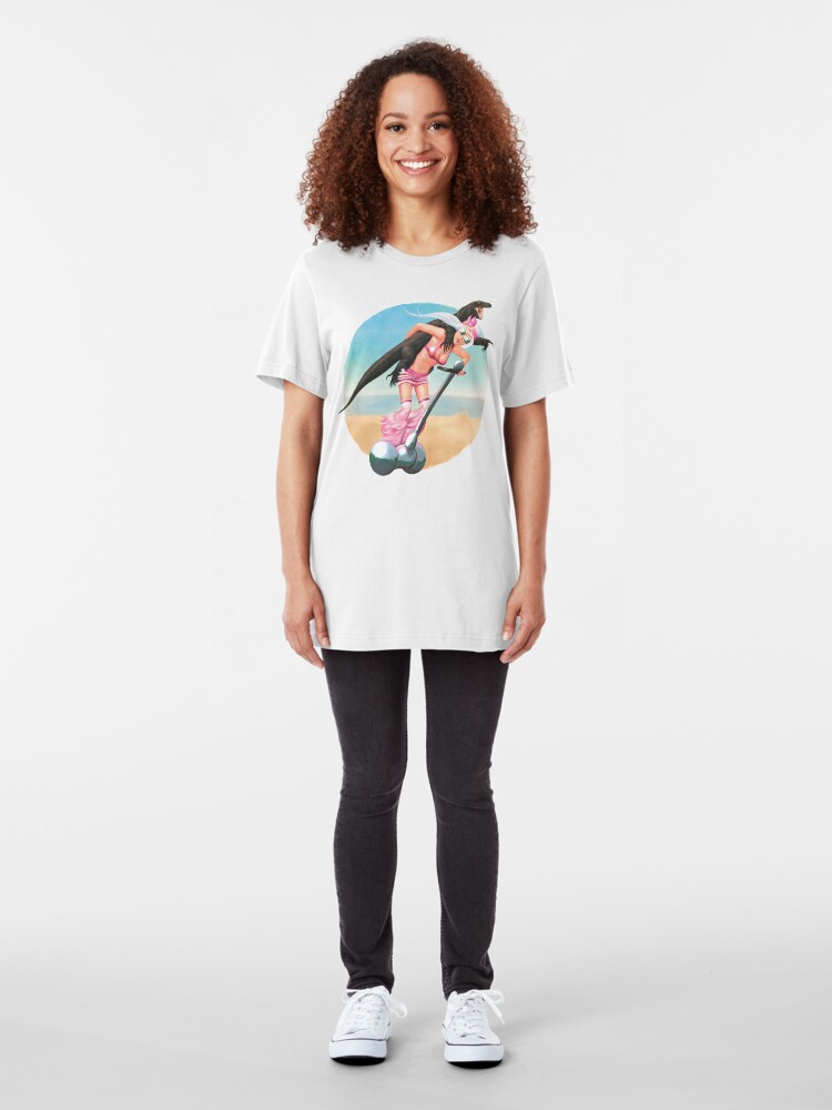 Alternate view of Komodo-a-GoGo | Digital Illustration Slim Fit T-Shirt