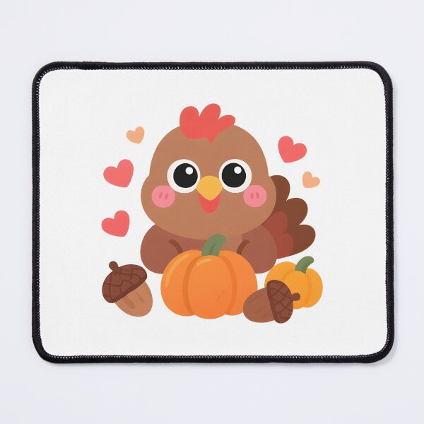 Item preview, Kawaii Turkey | Cute Thanksgiving designed and sold by Uglyandcute.
