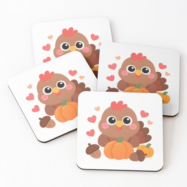 Item preview, Kawaii Turkey | Cute Thanksgiving designed and sold by Uglyandcute.