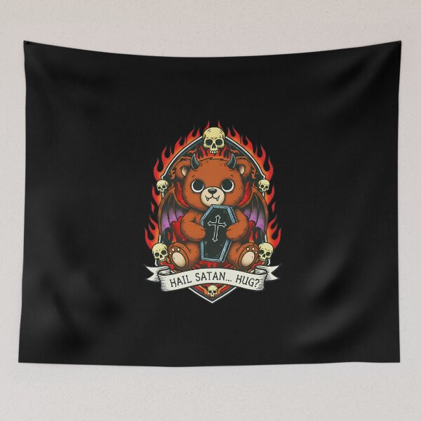 Item preview, Hail Satan... Hug? The Demonic Teddy Bear designed and sold by CoffinsArt.