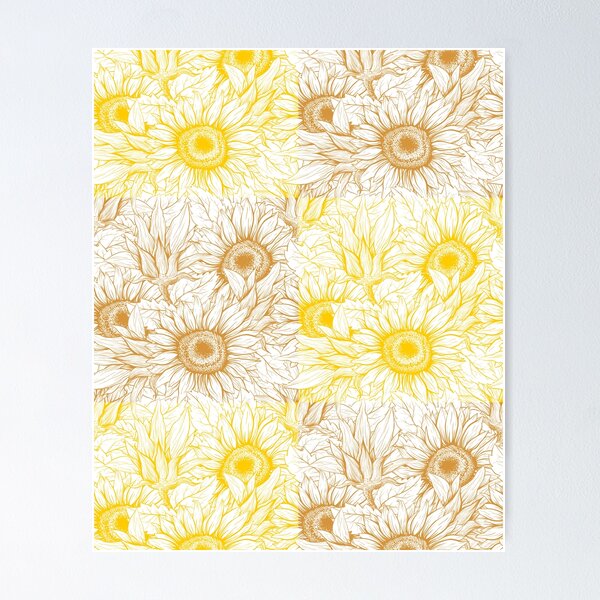 Item preview, Sunflower of brown and yellow designed and sold by andrasdesignssss.