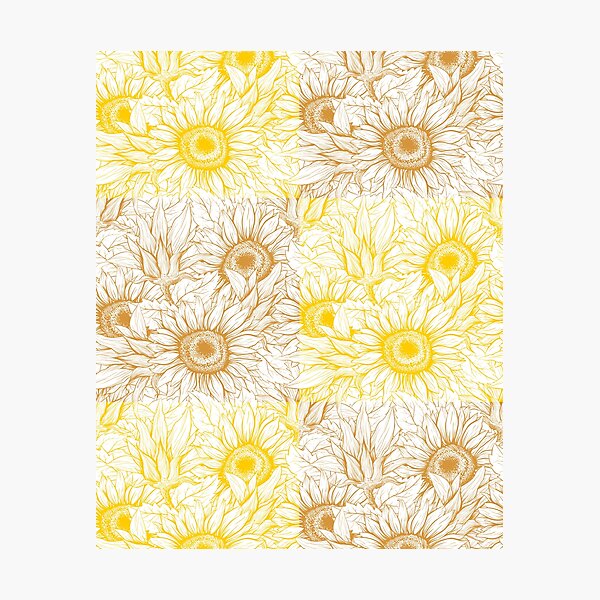 Item preview, Sunflower of brown and yellow designed and sold by andrasdesignssss.