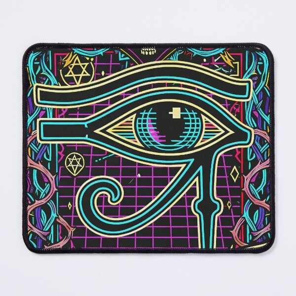 Item preview, Synthwave Sight: Digital Eye of Horus designed and sold by CoffinsArt.