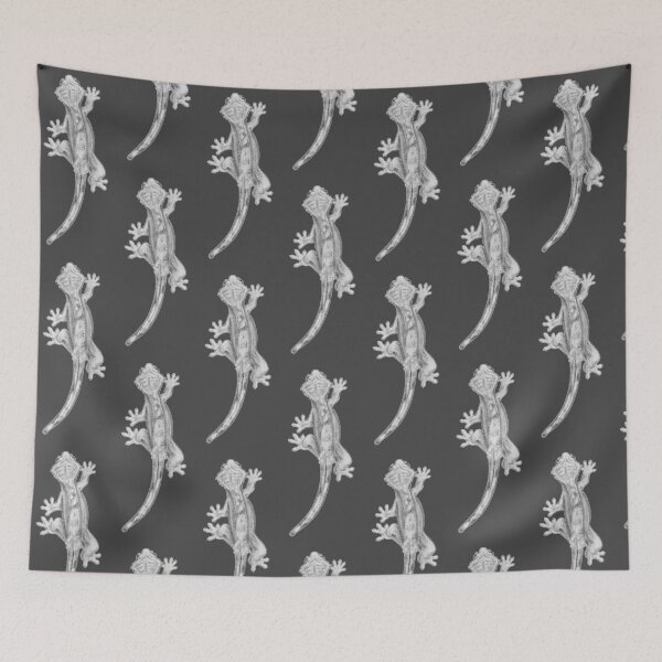Item preview, Crested Gecko Crawl - Monochrome Fill designed and sold by BaguArts.