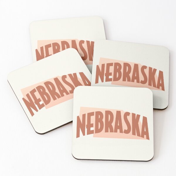 Item preview, Nebraska - Retro Style Curved Text with State Shape designed and sold by chosenhomes.