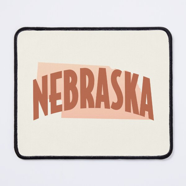 Item preview, Nebraska - Retro Style Curved Text with State Shape designed and sold by chosenhomes.