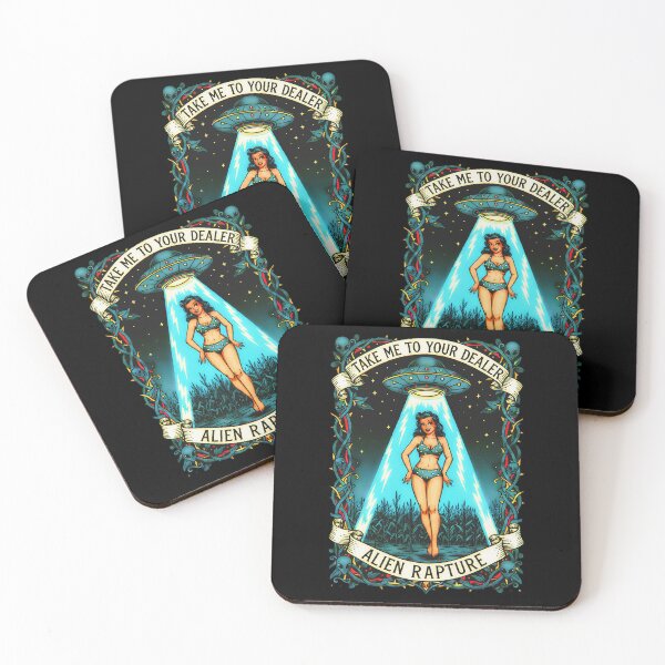 Item preview, Take Me to Your Dealer: Alien Vintage Girl Rapture designed and sold by CoffinsArt.