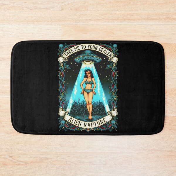 Item preview, Take Me to Your Dealer: Alien Vintage Girl Rapture designed and sold by CoffinsArt.