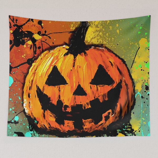 Item preview, Jack-o'lantern Abstract Painting designed and sold by ViaARTfactory.