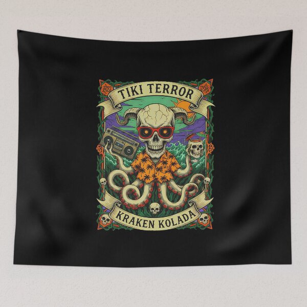 Item preview, Kraken Kolada: The Ultimate Hawaii Tiki Terror designed and sold by CoffinsArt.